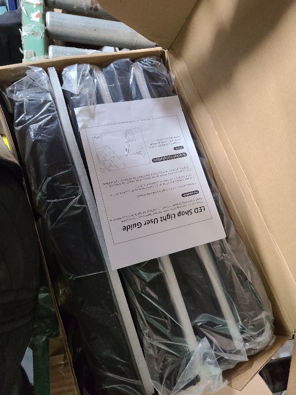 Photo 1 of 150W LED Shop Light 18000LM Ultra Brighter, 6000K Garage Light with 9.84FT Power Cord and On/Off Switch, IP66 Waterproof Outdoor Work Shop Bay Lights for Garage Workshop Warehouse Factory Yard, 4 Pack