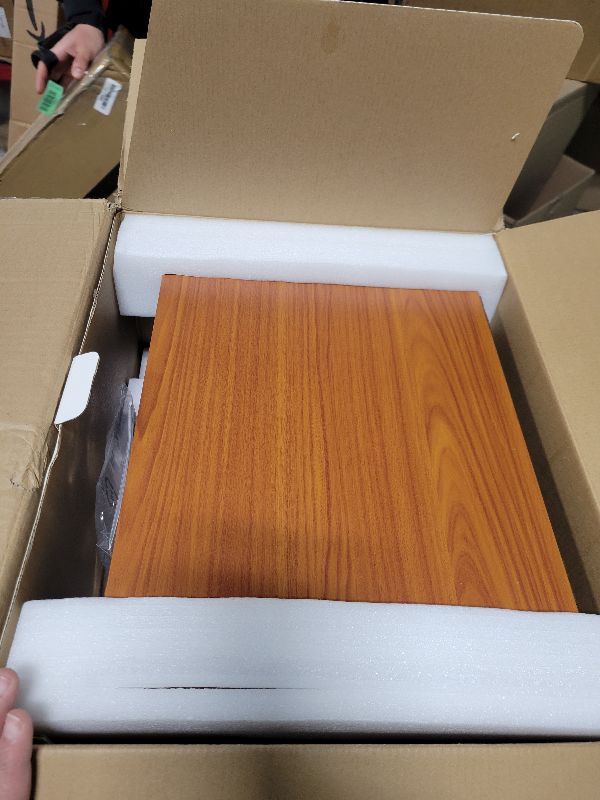 Photo 1 of 10-in-1 Record Player with Built-in Speakers Wireless Playback, CD & Cassette Player, USB Player, AM/FM Radio, 3 Speeds Turntable Vinyl Record Player Mahogany