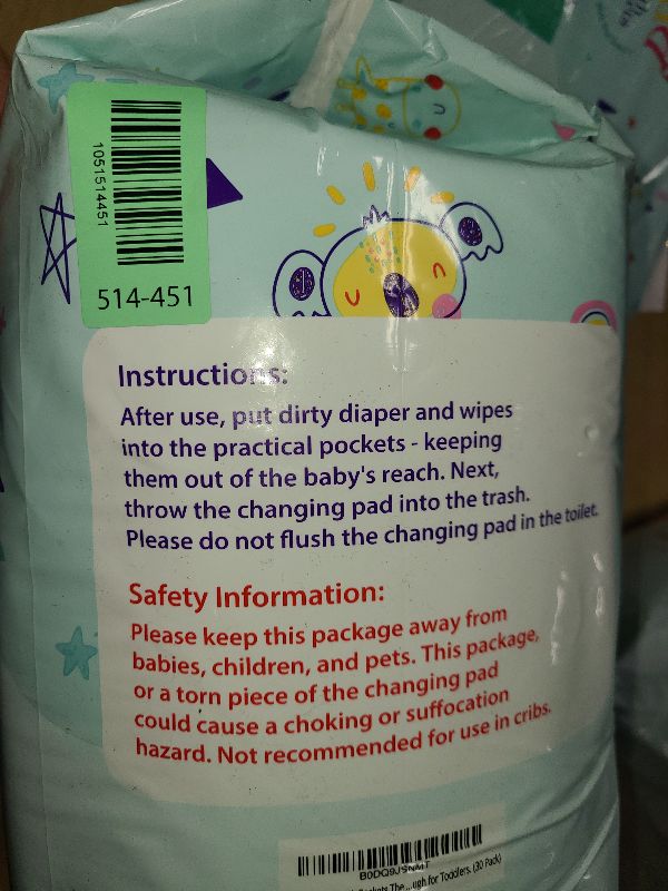 Photo 1 of (31" x 31") XL Disposable Changing Pads for Toddlers | Leakproof, Pocketed & Portable | No-Laundry Potty Training, Pull-Up & Travel Solution | 30 Count