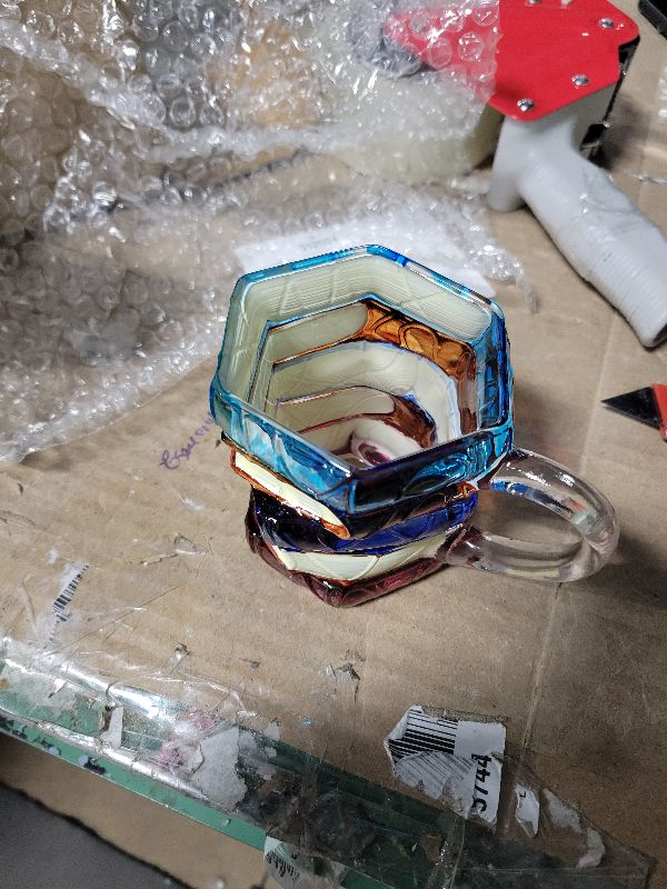 Photo 1 of 1Pcs Book Mug 3D Painted Glass Book Club Coffee Mugs 5oz Unique Hand Painted Tea Coffee Cups With Books For Readers Writers Librarians Books lovers Gift