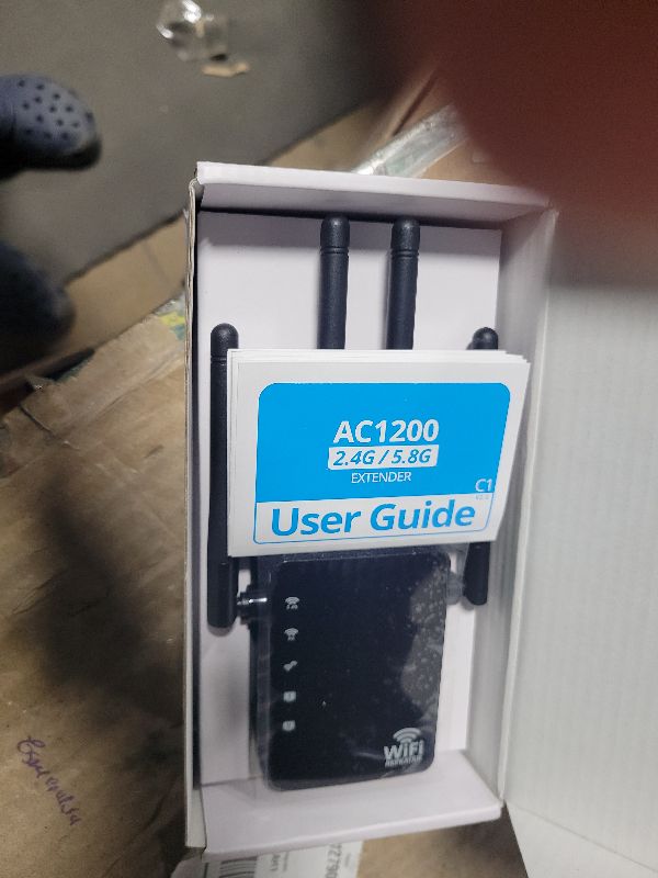 Photo 1 of 12880 Sq.Ft Range WiFi Extender Signal Booster Dual Band 5GHz/2.4GHz, 105-Device Compatibility, Simple Installation, WiFi Extender