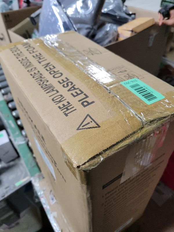 Photo 1 of 25'' Farmhouse Table Lamp for Living Room Bedroom, 2 USB Ports Vintage Rustic Nightstand Desk Lamp with Nightlight, White Hollow Out Resin Lamp for End Table (Bulb Included)