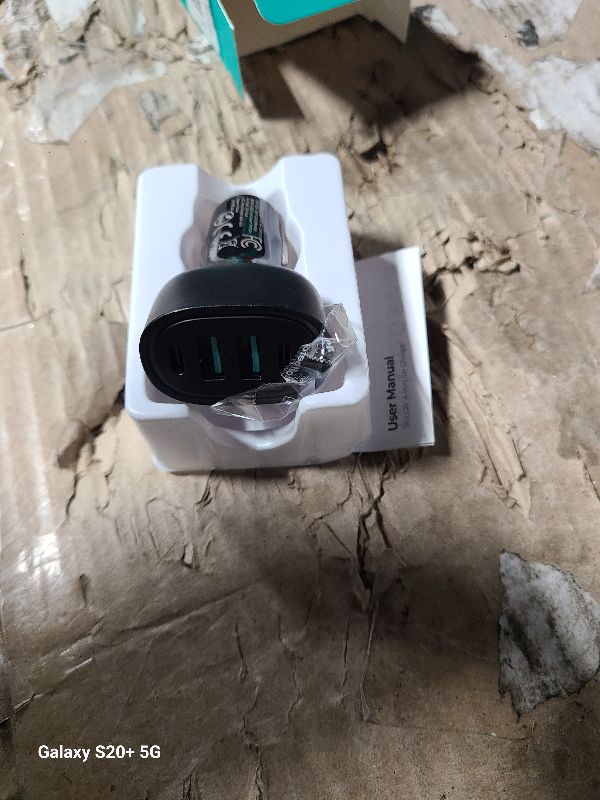 Photo 1 of 120W for iPhone 17 Pro Car Charger USB C, 4-Port Car Charger Fast Charging, PD&QC3.0 Type C Car Phone Charger, Cigarette Lighter Adapter, Car Accessories for iPhone 16 16e 15 17 Air Pro Max, Samsung