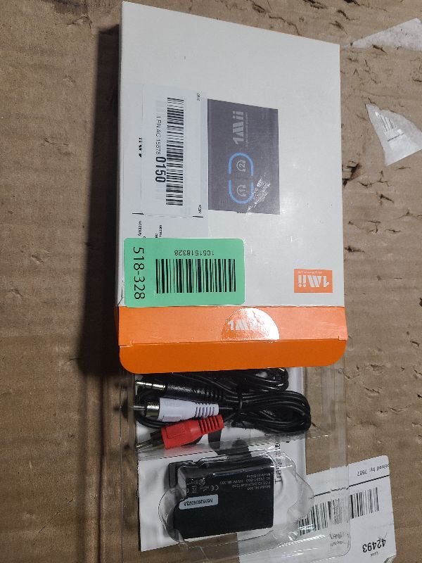 Photo 1 of 1Mii Bluetooth 5.3 Transmitter Receiver for TV to Wireless Headphones, Dual Link AptX Adaptive/Low Latency/HD Audio, Aux Adapter for Home Stereo, Airplane, Boat, Gym