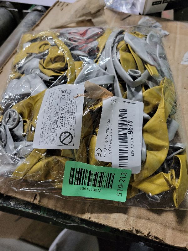 Photo 1 of 145Pcs Christmas Balloons Garland Arch Kit, Gold Sliver Balloons,Star, Bell for Christmas Party Decorations