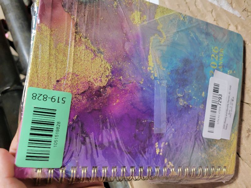 Photo 1 of 2026 Planner, Weekly and Monthly Calendar Planner Book, January 2026 - December 2026, Hardcover Spiral Planner with Monthly Tabs, Notes Pages, Perfect for Women & Men, A5 (6.4" x 8.5") - Gold