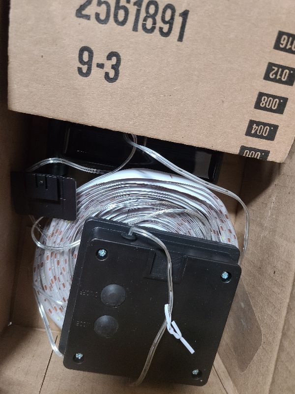 Photo 1 of 2 Pack Solar LED Strip Lights Outdoor Waterproof 19.6FT 180 LED Solar Powered Rope Light Cuttable 8 Modes for Outside, Garden, Patio, Deck, Fence, Pathway, Stair, Poolside, Christmas, 6000K White