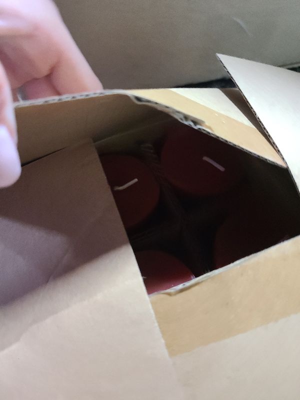 Photo 1 of 12 Pack 2x3 Inch Red Pillar Candles for Romantic Valentine's Day and Christmas, Unscented Column Candle for Home Restaurants, Smokeless Dripless and Clean Burning Emergency Candle