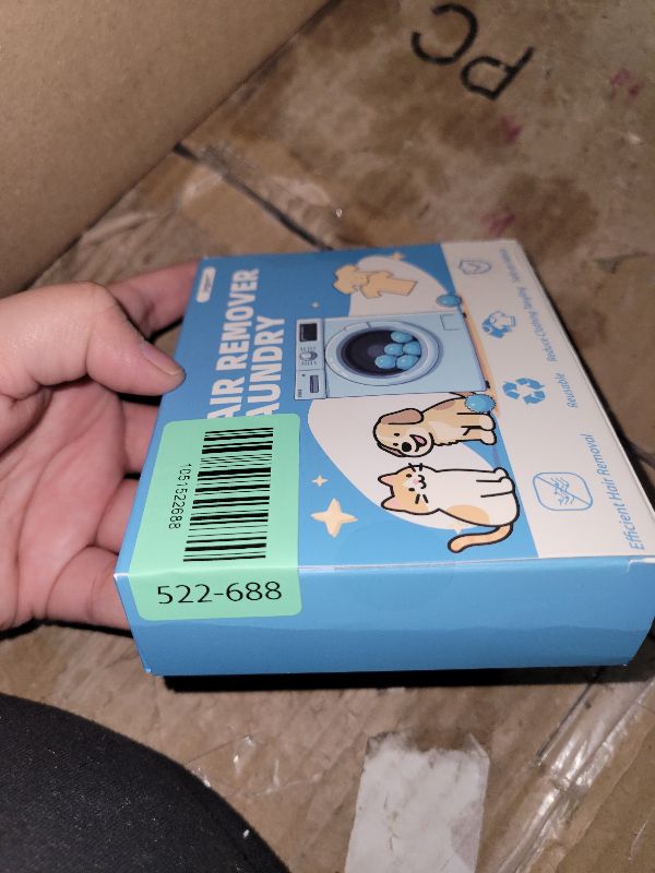 Photo 1 of 12 PCS Pet Hair Remover for Laundry, Reusable Dog & Cat Hair Remover for Laundry, Laundry Pet Hair Catcher for Clothes, Bedding, Won’t Damage Fabrics (Blue)