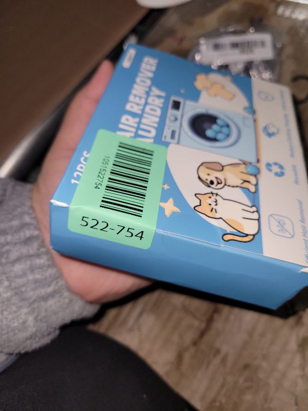 Photo 1 of 12 PCS Pet Hair Remover for Laundry, Reusable Dog & Cat Hair Remover for Laundry, Laundry Pet Hair Catcher for Clothes, Bedding, Won’t Damage Fabrics (Blue)