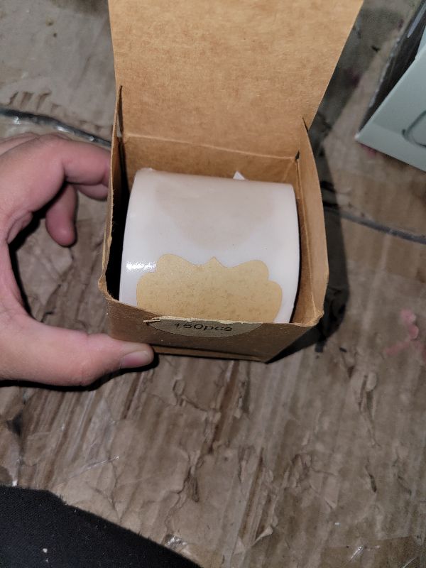 Photo 1 of 150 Pcs 2" x 3" Present Tags Name Labels Sticker Self-Adhesive Customize Holiday Present Stickers Labels for Jars, Present, Name Tags, Mason Jars Stickers