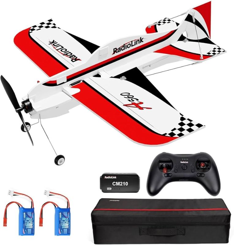 Photo 1 of Store
Radiolink A560 Ready to Fly (RTF) 3D RC Airplane 580mm with Byme-A Gyro FC, 6 Flight Modes, Brushless Motor 15A ESC Plane, T8S Transmitter & R8XM Voltage Telemetry RX for Beginner or Experienced