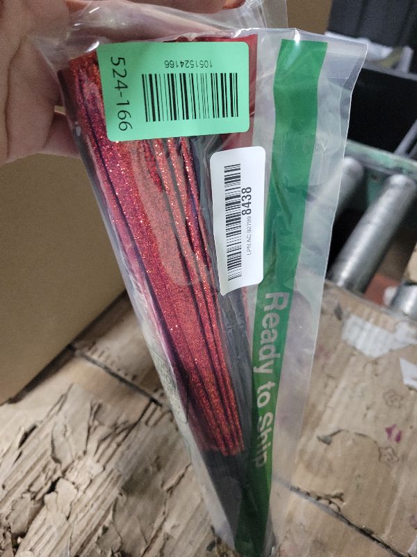 Photo 1 of 13" Glitter Large Rave Fans Clap Fans for Line Dancing Folding Clack Handheld Foldable Decorative Fans Hand Fan for Dance, EDM Music Festivals & Parties(Red)