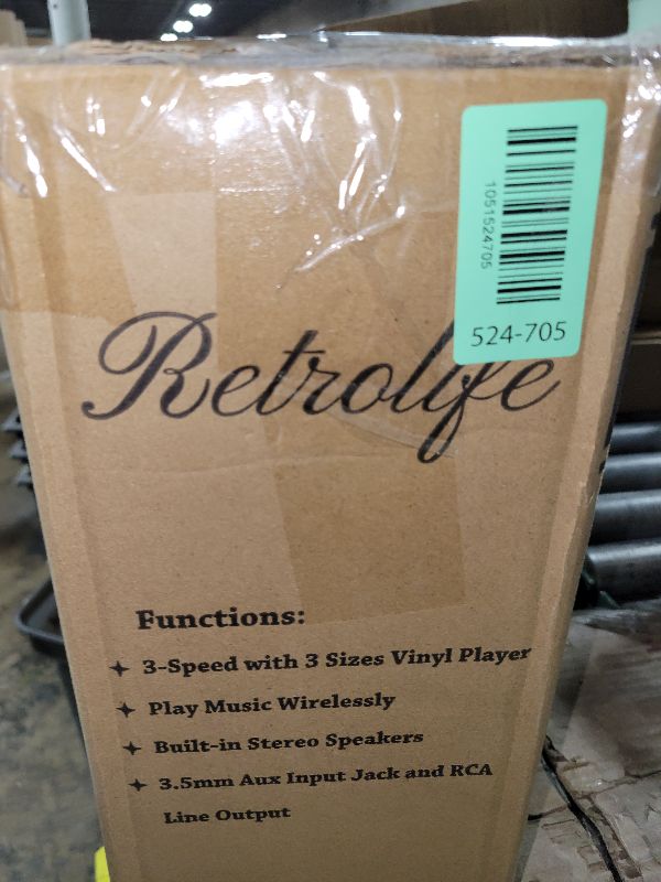 Photo 1 of Vinyl Record Player 3-Speed Bluetooth Suitcase Portable Belt-Driven Record Player with Built-in Speakers RCA Line Out AUX in Headphone Jack Vintage Turntable