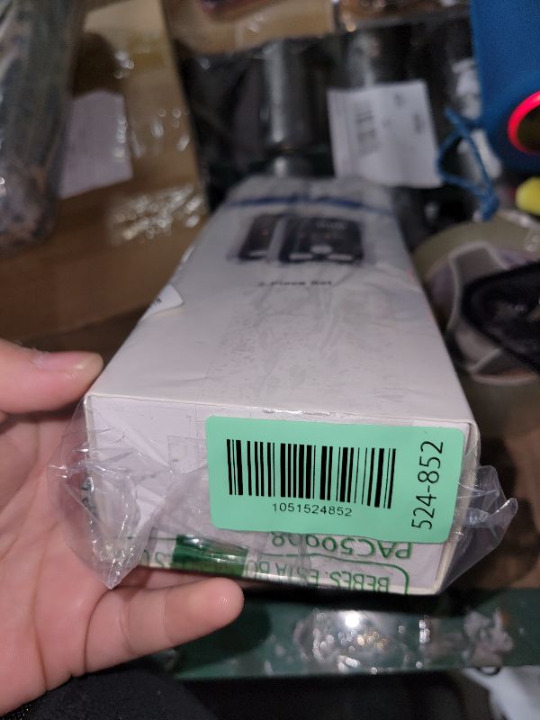 Photo 1 of 2 Packs, Plug-in Carbon Monoxide Detector, 5-in-1, with HD Display, 3Icons, for Gas, CO, Smoke, Display Temperature, Humidity, 100dB Alarm,Built-in Battery for Portable Use, Display Power Level,Black