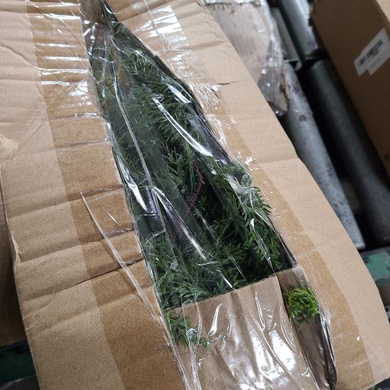 Photo 1 of 12FT Christmas Cedar Garland Artificial Realistic Green Faux Real Touch Winter Pine Garland for Mantle Fireplace Wall Table Indoor Outdoor Decoraiton