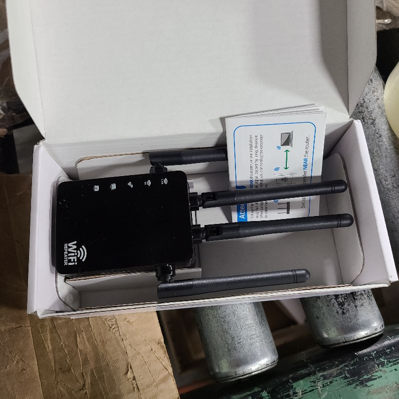 Photo 1 of 12880 Sq.Ft Range WiFi Extender Signal Booster Dual Band 5GHz/2.4GHz, 105-Device Compatibility, Simple Installation, WiFi Extender