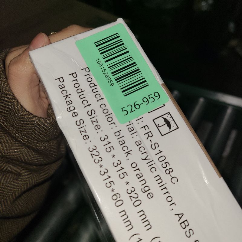 Photo 1 of 12” Acrylic Convex Mirror Convex Security Corner Mirrors, Adjustable Fixing Bracket with Wide Angle, Indoor Outdoor Curved Safety Mirror for Room Driveway Parking Garage Office By Hydencamm