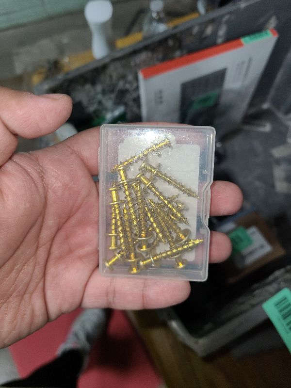 Photo 1 of 15 Pcs 100lb Picture Hangers Double Headed Screws Picture Hanging Kit Hooks Self Tapping Wall Hangers Screw for Keyholes D-Rings Sawtooth Drywall Wooden Wall Picture Hanging Nails