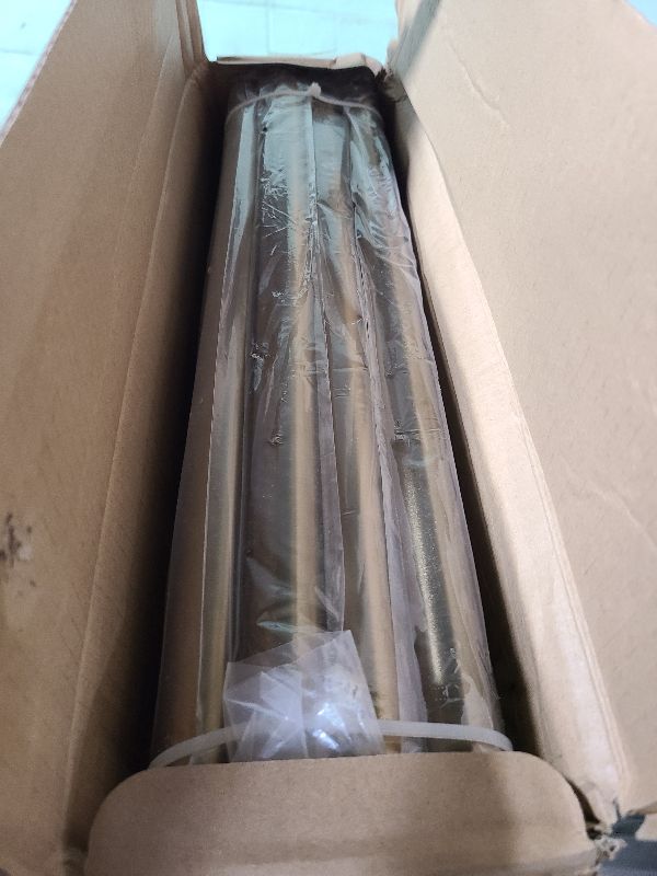 Photo 1 of 2 Pack Warm Gold Curtain Rods for Windows 66 to 120 Inches Adjustable Length Heavy Duty 1" Diameter Brass Window Curtain Rod with Solid Metal Finials for Outdoor Farmhouse Bedroom Kitchen Living Room