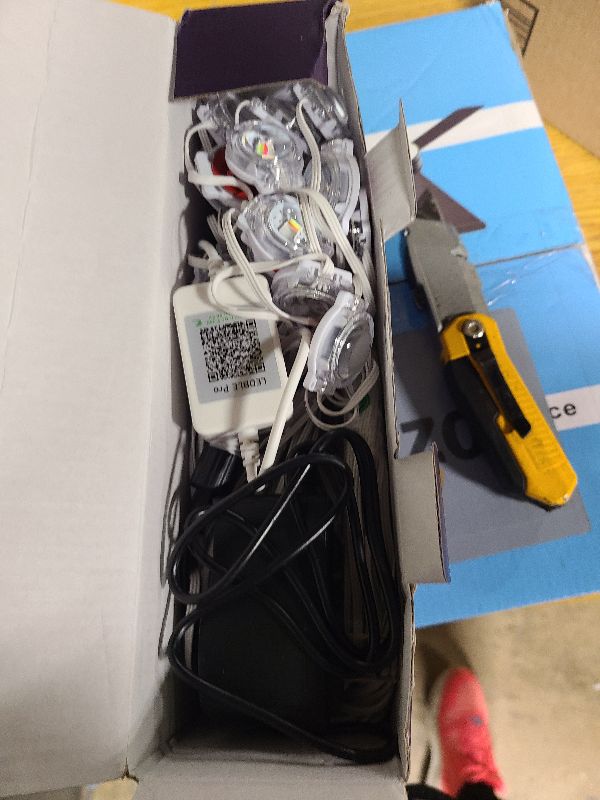 Photo 1 of 100FT Permanent Outdoor Lights for House, 2025 RGB LED Waterproof Christmas Lights Outdoor with Smart APP Remote Control, Outside Eaves Lighting House Decor for Holiday, Halloween, Roof, Party, Daily