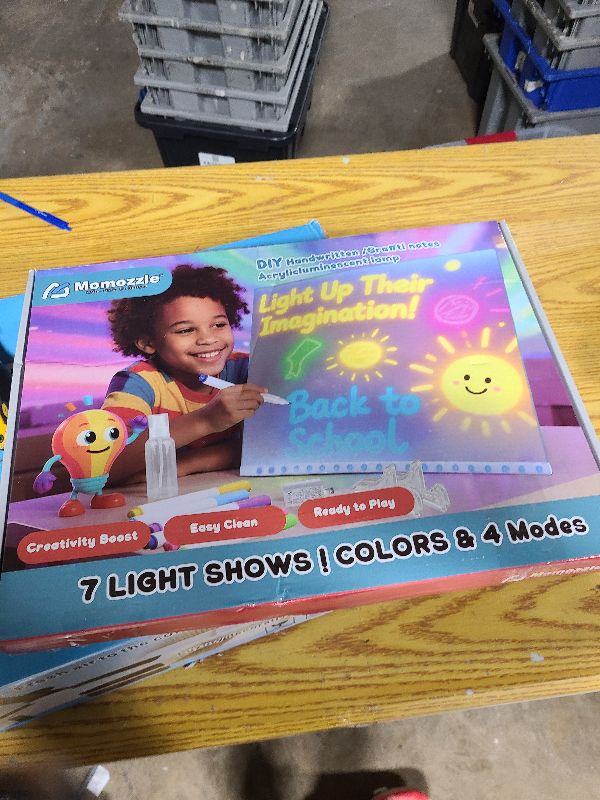Photo 1 of 15.8"X11.9" LumiBoard LED Drawing Board for Kids, Glow Board for Kids, Light Up Acrylic Dry Erase Led Note Board with Colors,Doodle Glow Board with Stand, Christmas & Birthday Gifts for Girls Boys