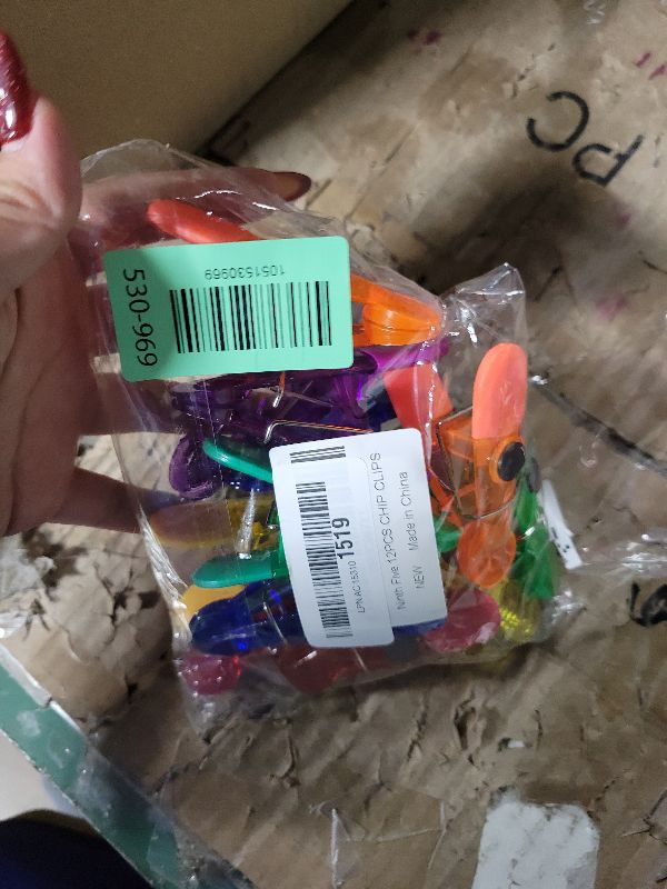 Photo 1 of 12 Pack Chip Bag Clips, Foods Snacks Bag Clamps Sealing Bar, Refrigerator Magnet Clips for Kitchen Use