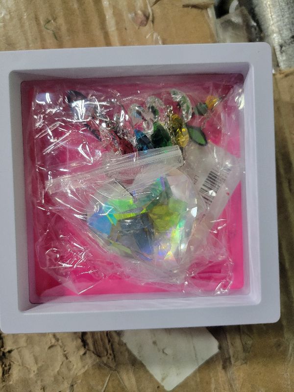 Photo 1 of 1Pcs Colorful Crystal Cardinal Suncatcher with Chain Love Pendant Ornament for Women, Red Bird Gift, Window Hanging Sun Catchers for Home Office Decor, Valentines, Mothers Day, Memorial Gift