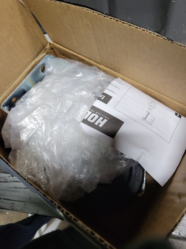 Photo 1 of 2 Pack Spring Loaded Adjustable Gate Wheel, 4 Inch Gate Castors with Brake, Heavy Duty Castor Wheel with Load Capacity 220LBS