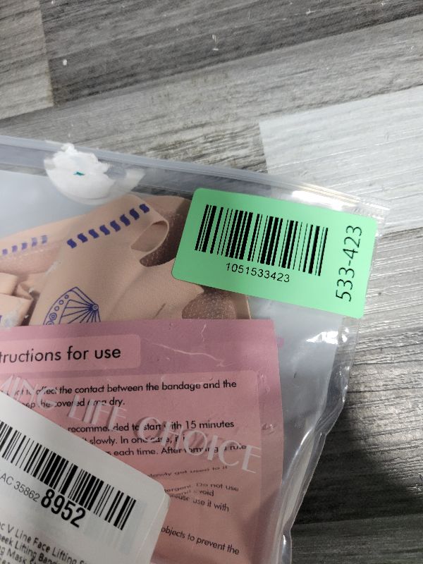 Photo 1 of 1pc V Line Face Lifting Strap - Chin and Cheek Lifting Bandage for V Face Lift - Sleeping Mask Strap for Women - Gift Idea