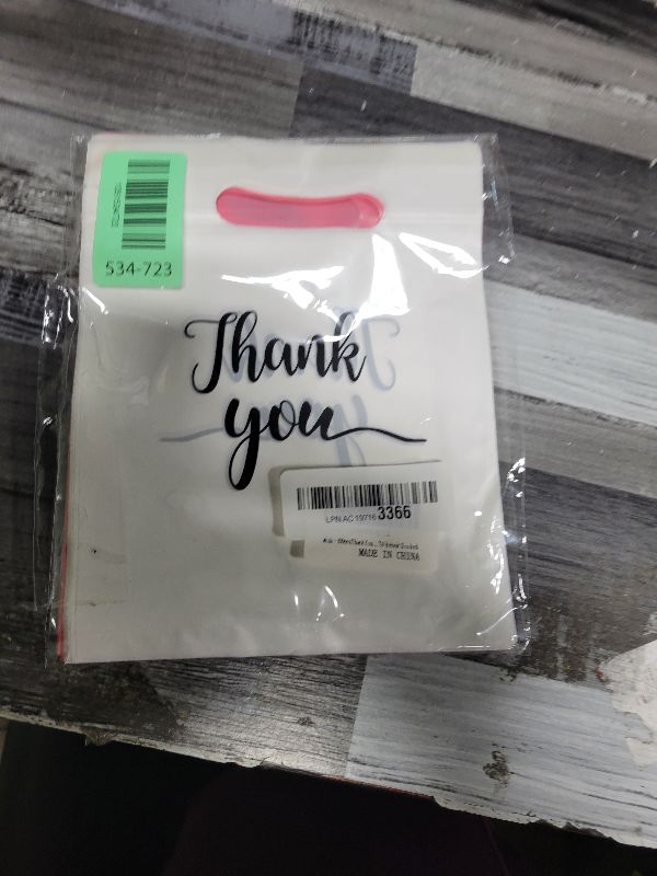 Photo 1 of  Thank You Merchandise Bag 2 Colors Party Candy Biscuit Bag for Birthday, Baby Shower, Wedding, Christmas & Retirement (5.9 * 7.9 inches) (2 colors)