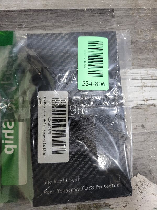 Photo 1 of 2 Pack Matte Anti-Blue Privacy Tempered Glass for iPhone 14 Pro Max /15 Plus/iPhone 16 Plus Anti-glare Anti-Spy Screen Protector Film Gradient Blue