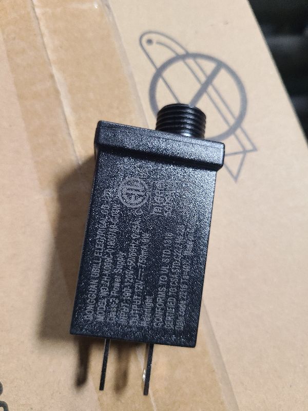 Photo 1 of 12V 9W Low Voltage LED Transformer Waterproof IP44 Seasonal LED Driver US Plug Adapter for String Lights, Projector Lights, Lawn Lamps