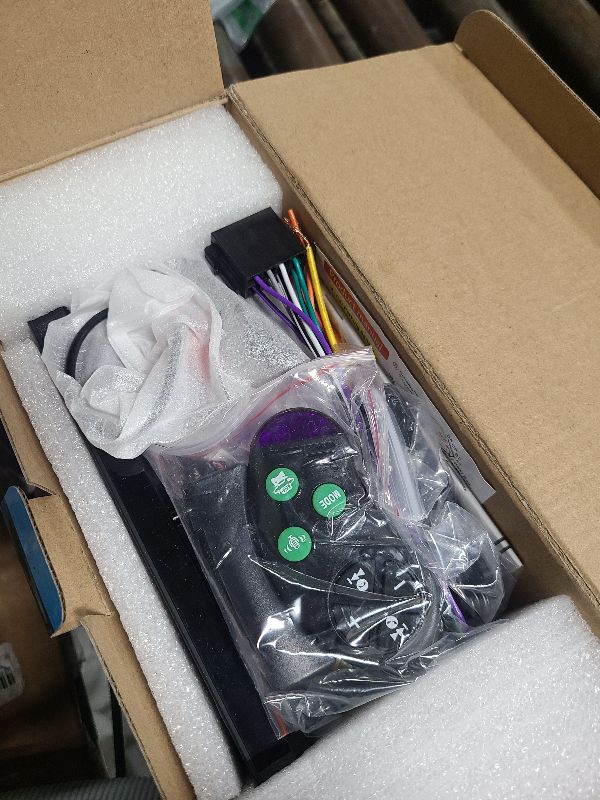 Photo 1 of 9 Inch Single DIN Car Stereo with Wireless Apple CarPlay Android Auto, Car Radio, 9" IPS Capacitance Touchscreen, Bluetooth 5.2, FM Receiver, Backup Camera,USB/Type-C, subwoofer, Apple Car Play