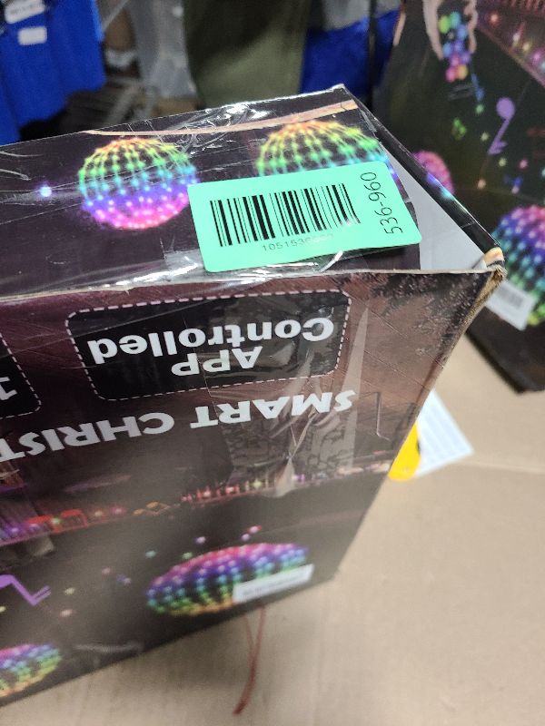 Photo 1 of 2 Pack 12" Hanging Lights Ball Christmas Outdoor Decorations, Christmas Spheres Lights App Control,Color Changing, Folable USB Globe Fairy Light for Indoor Porch Tree Decor