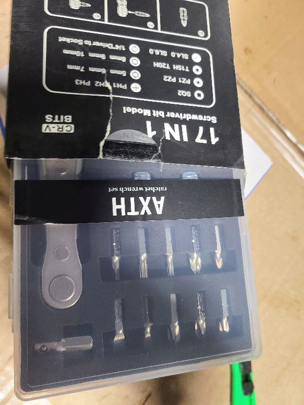 Photo 1 of AXTH 17in1 Right Angle Ratcheting Screwdriver Set, [Bearing Steel] 36-Tooth Mini Ratchet Wrench, Men Gifts, Low Profile Ratchet Screwdriver, Magnetic Offset Screwdriver Repair Tool