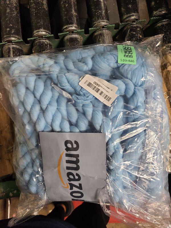 Photo 1 of 20 Pack Light Blue Cheesecloth Table Runner 17x108 Inch Boho Wrinkled Sheer Gauze Cheese Cloth Table Runner Bulk Decor for Wedding, Bridal Shower, Birthday Party