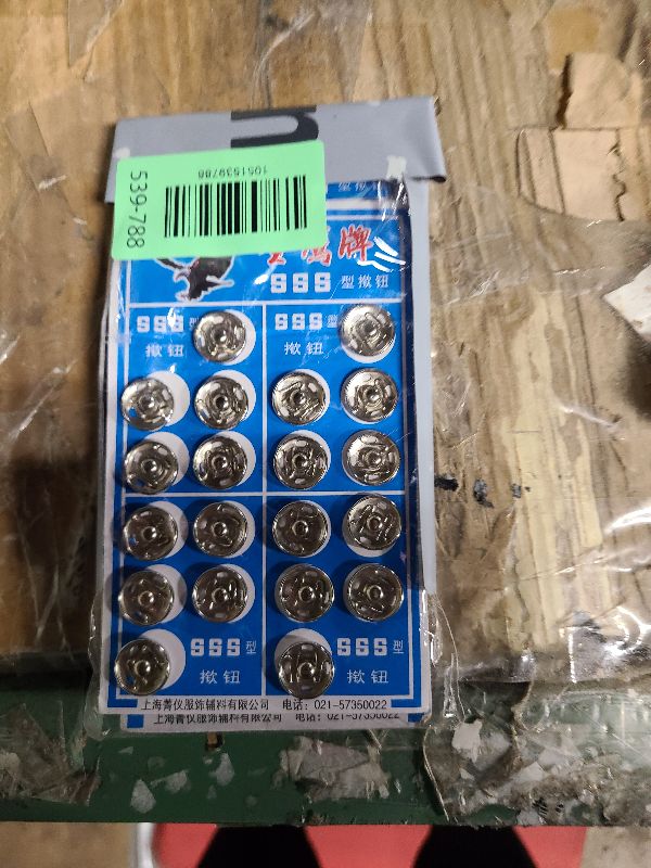 Photo 1 of 120 Sets 3 Sizes Sew On Snap Buttons Metal Fastener Press for Sewing Clothing Silvery (8mm 10mm 13mm)