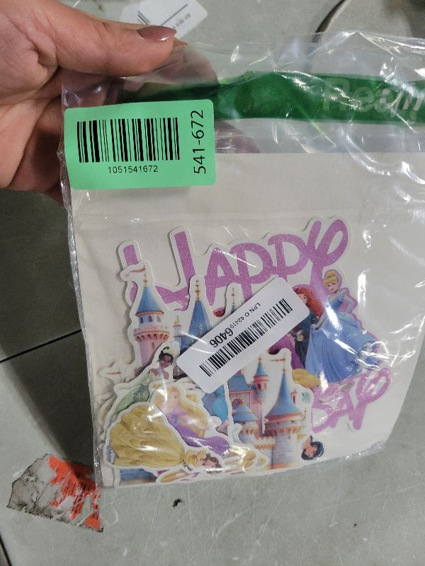 Photo 1 of 11 Pcs Princess Cake Topper, Fantastic Happy Birthday Cake Decorations, Cute Cake Toppers for Girls