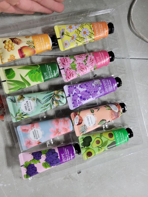 Photo 1 of 10 Pack Hand Cream Gifts Set, Stocking Stuffers for Teen Girls,Adults, Christmas Gifts for Women,Gifts for Teachers,Natural Plant Fragrance Scented Hand Lotion Travel Size Mini Lotion With Shea Butter