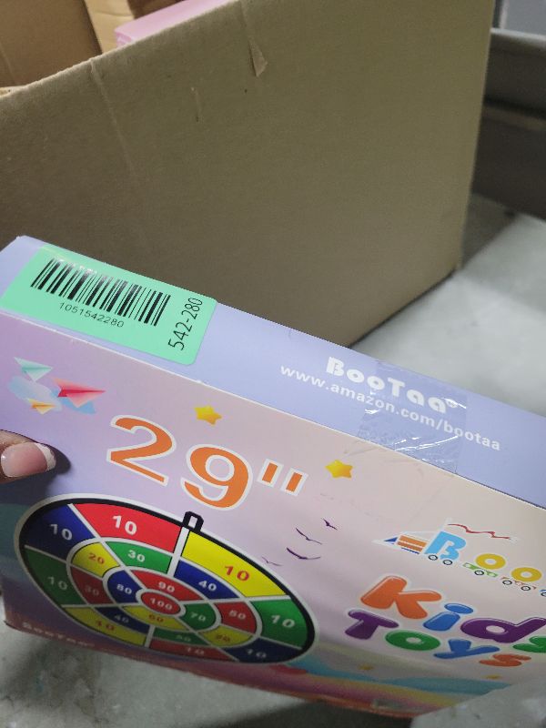 View 2 of 29" Large Dart Board for Kids, BooTaa Kids Dart Board with 12 Sticky Balls, Boys Toys, Indoor/Sport Outdoor Fun Party Play Game Toys, Birthday Gifts for 3 4 5 6 7 8 9 10 11 12 Year Old Boys Girls