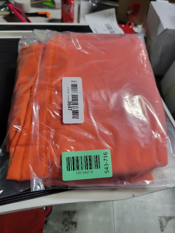 Photo 1 of 2 Panels Orange Curtains for Living Room Boho Solid Light Filtering Curtains for Bedroom Modern Bright Orange Window Treatment Set Rod Pocket Drapes Elegant Farmhouse Semi Sheer Curtains 52X84 Inches