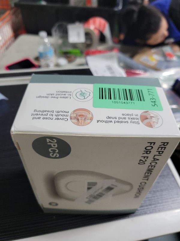 Photo 1 of 2 Pack Replacement Cushion Compatible with ResMed AirFit F20 Medium, F20 Full Face CPAP Mask Cushion Supplies, Ultra-Soft & Durable, Covers Nose and Mouth (2)