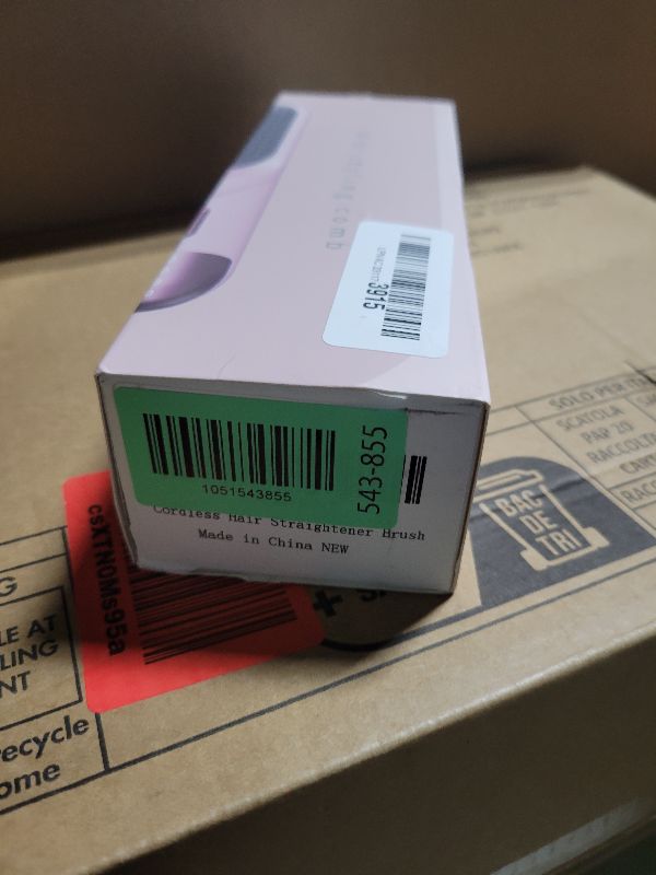 Photo 1 of 2025 Hair Straightener Brush Pale Pink