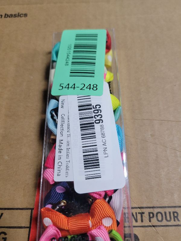 Photo 1 of 20 Pack Handmade Tiny Hair Clips for Baby Fine Hair 1.75Inch Mini Grosgrain Ribbon Hair Bows Snap Hair Clips Barrettes Hair Accessories For Baby Girls Newborn Infant Toddlers