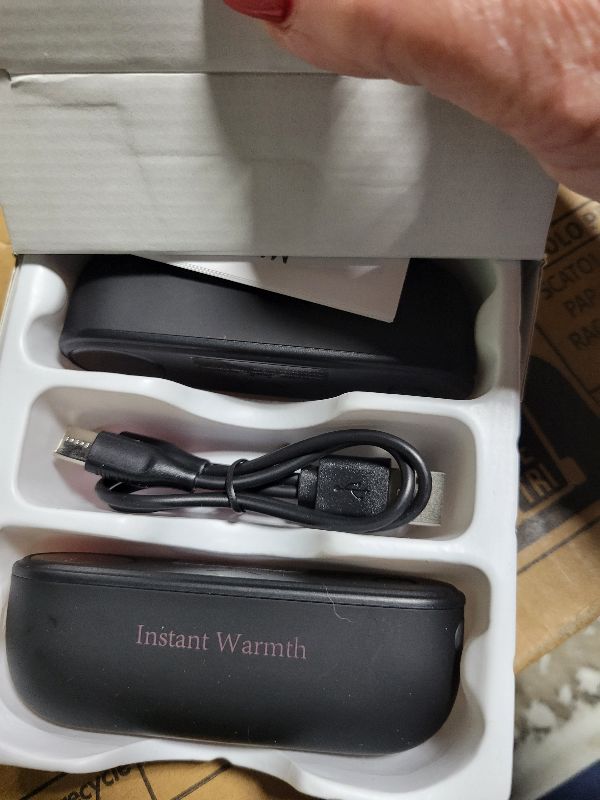 Photo 1 of 2 in 1 Hand Warmers Rechargeable, Magnetic Electric Hand Warmer 8000mAh USB-C, 3 Heat Levels up to 140°F, Quick Heating Portable Hand Warmers, Gifts for Raynaud’s, Golf, Camping, Outdoor Use(Black)