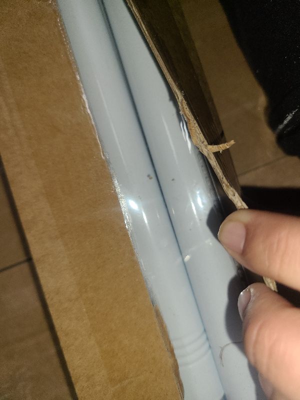 Photo 1 of 2 Pack White Tension Curtain Rod for Windows 28 to 48 Inch,7/8"Small Shower Curtain Rod for Bathroom,Pressure Spring Tension Curtain Rod No Drilling for Closet Doorway Kitchen