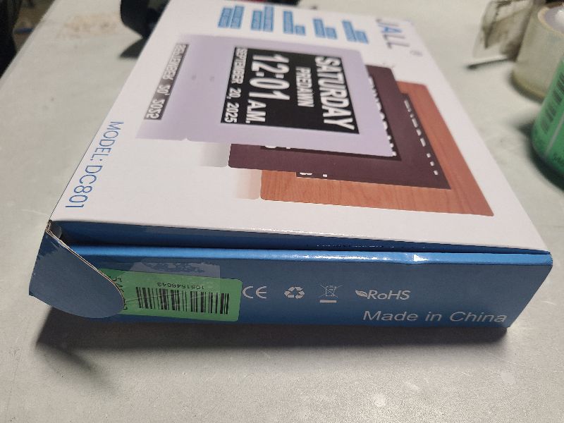 Photo 1 of ?New 2024? Digital Calendar Alarm Day Clock - with 8" Large Screen Display, am pm, Multiple Alarms, for Impaired Vision People, The Aged Seniors, The Dementia, for Desk, Wall Mounted,