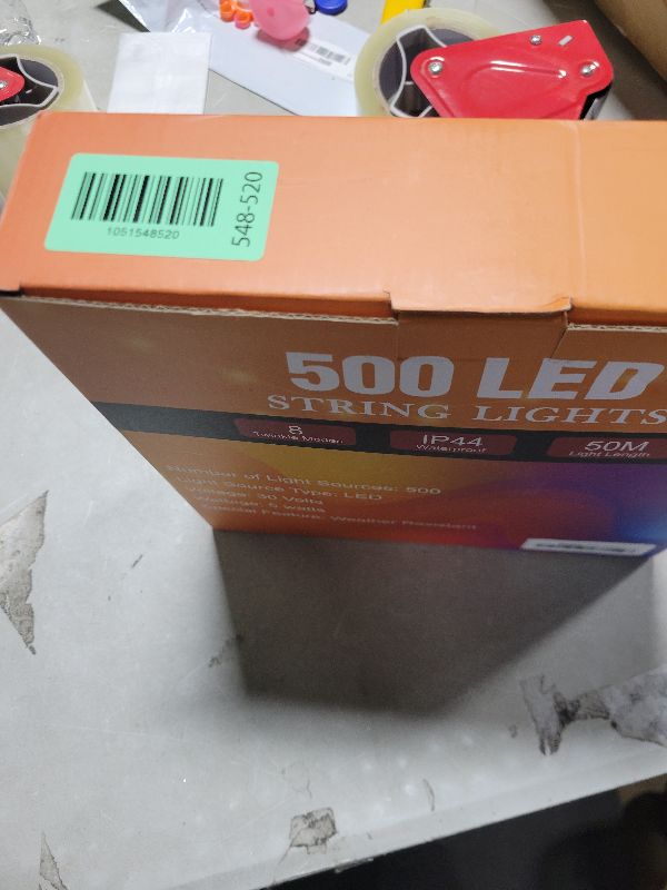 Photo 1 of 164Ft 500 LED Green Christmas Lights, Waterproof 8 Twinkle with Memory Functions Green String Lights for Indoor Outdoor Tree Garden Christmas Decoration