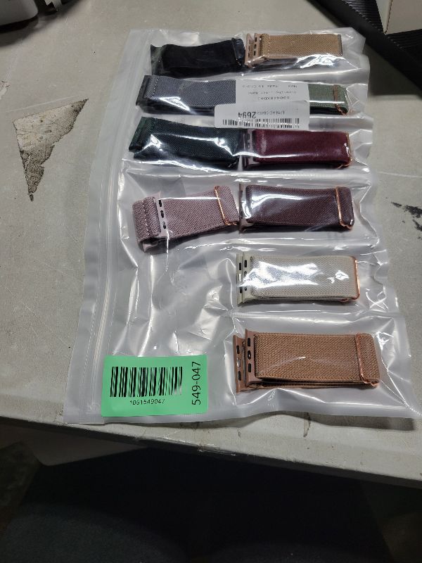 Photo 1 of 10 Pack Stretchy Bands Compatible with Apple Watch Band 40mm 38mm 41mm 42mm 44mm 45mm 46mm 49mm Women Men, Water-Resistant Solo Loop Elastic Sport Straps for iWatch Series 11 10 9 8 7 6 5 4 3 SE Ultra